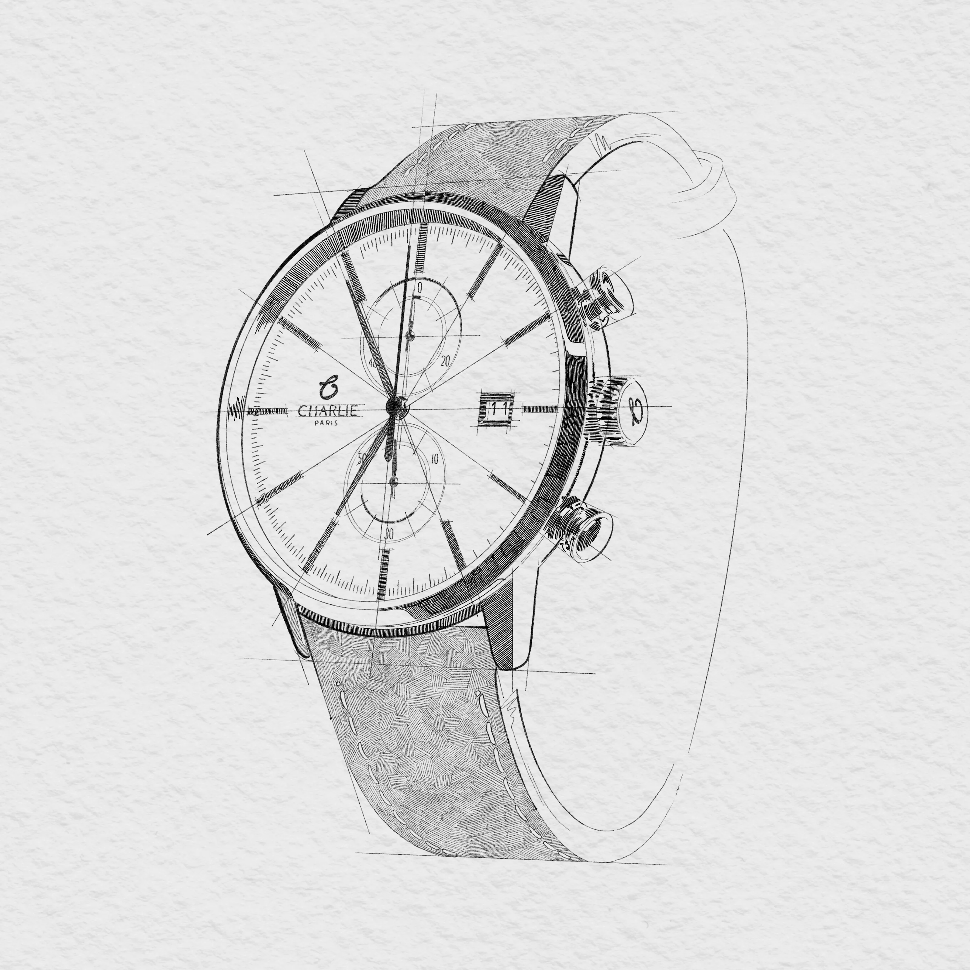 HORIZON - Chronographe - Bleu - Image 3
