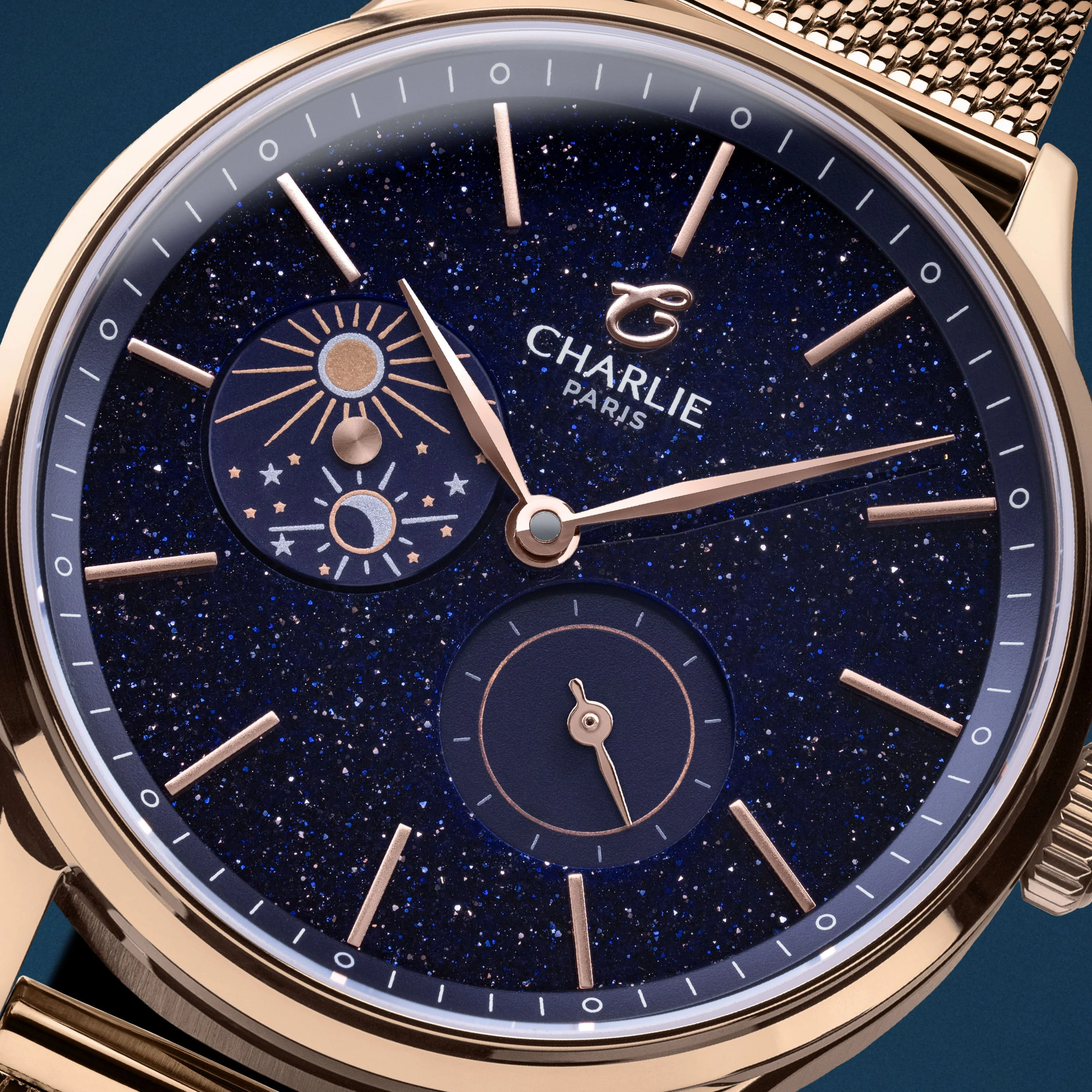 INITIAL 36 - Jour/Nuit - Aventurine Doré Rose - Image 6