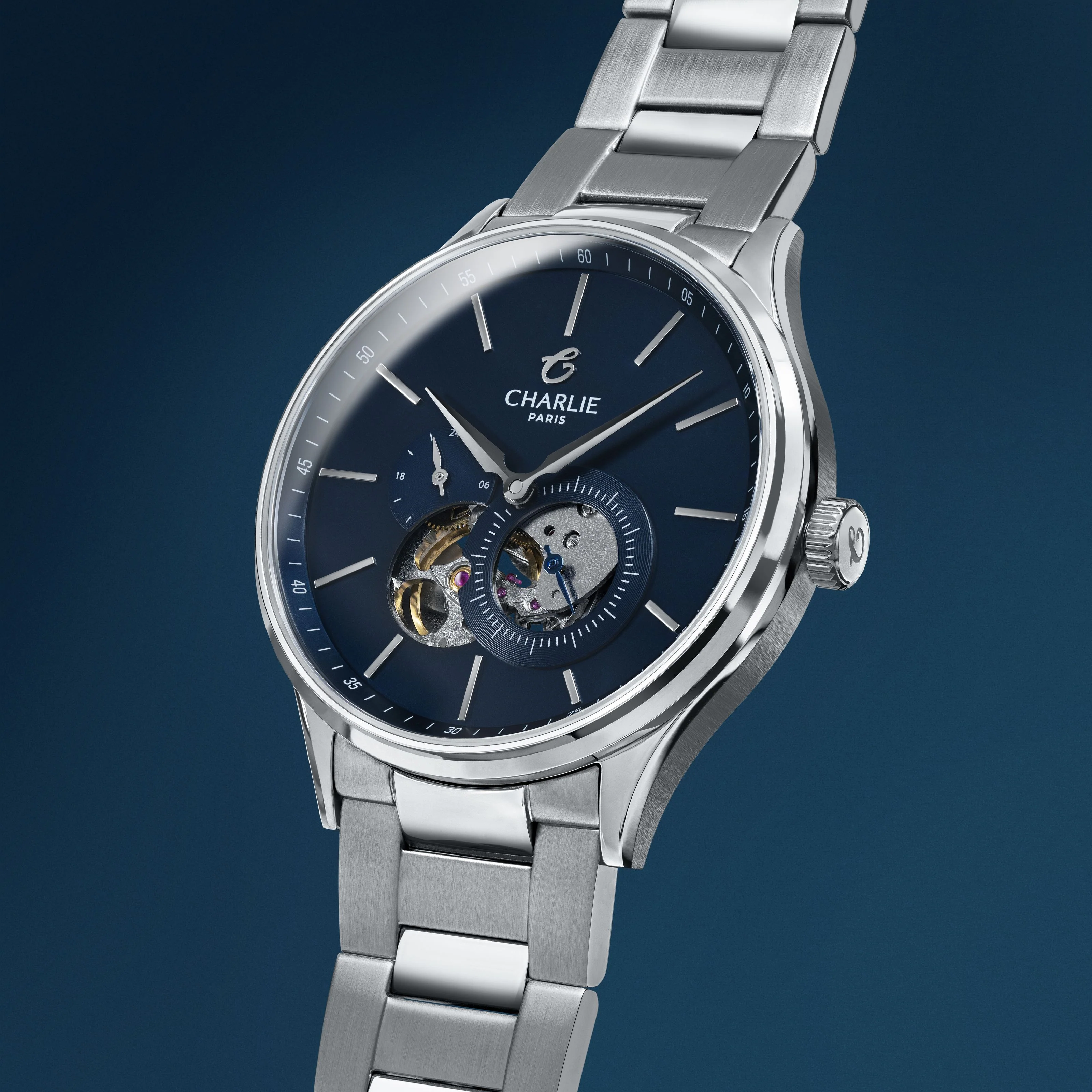 INITIAL - Cœur Ouvert - Bleu - Image 5