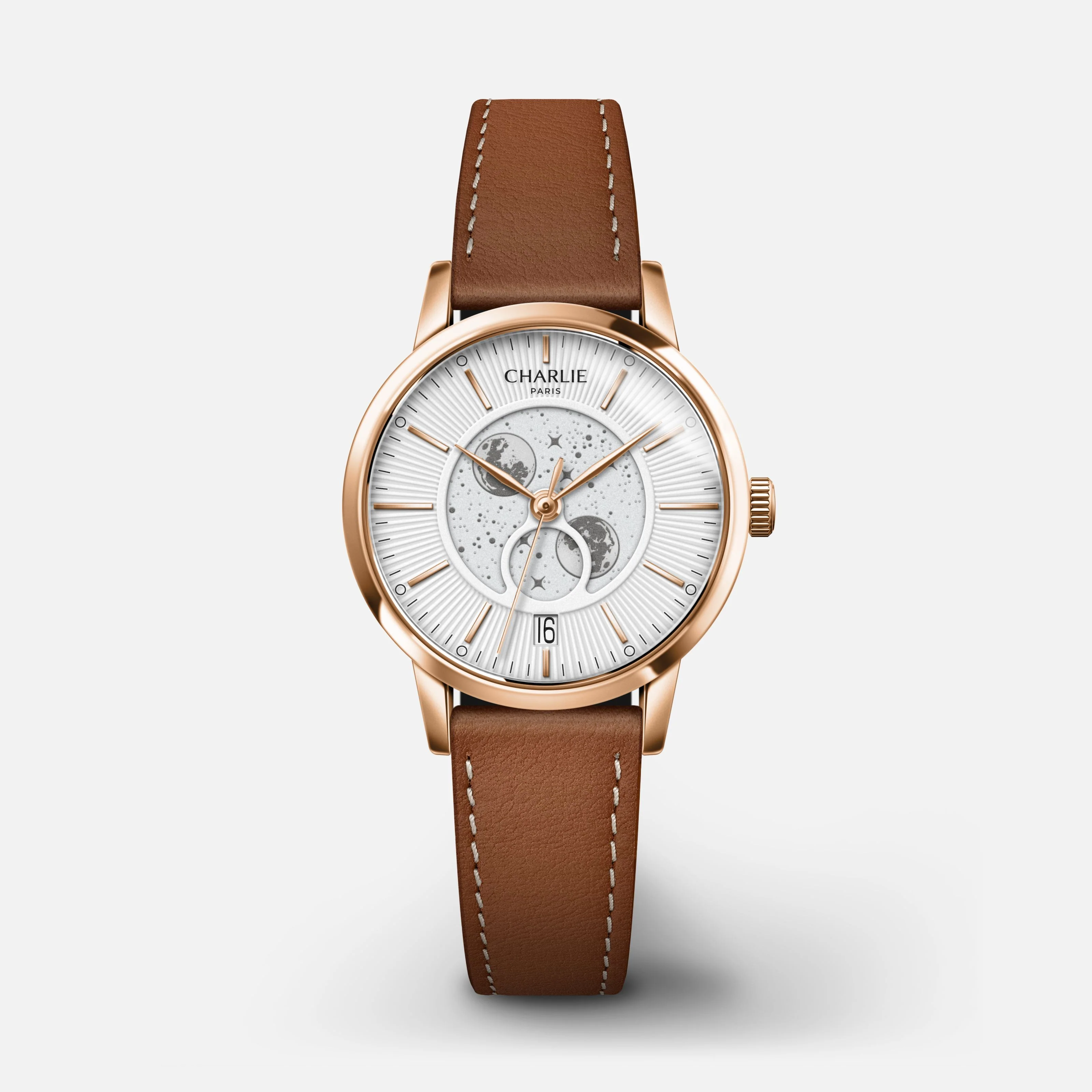 SULLY - Phase de Lune - Doré rose & Blanc - Image 8